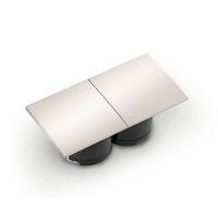 Naber Steckdosenelement Due schwarz Kunststoff B/H/T: ca. 13,9x4,5x6,7 cm Due - schwarz (13,90/4,50/6,70cm) - Naber