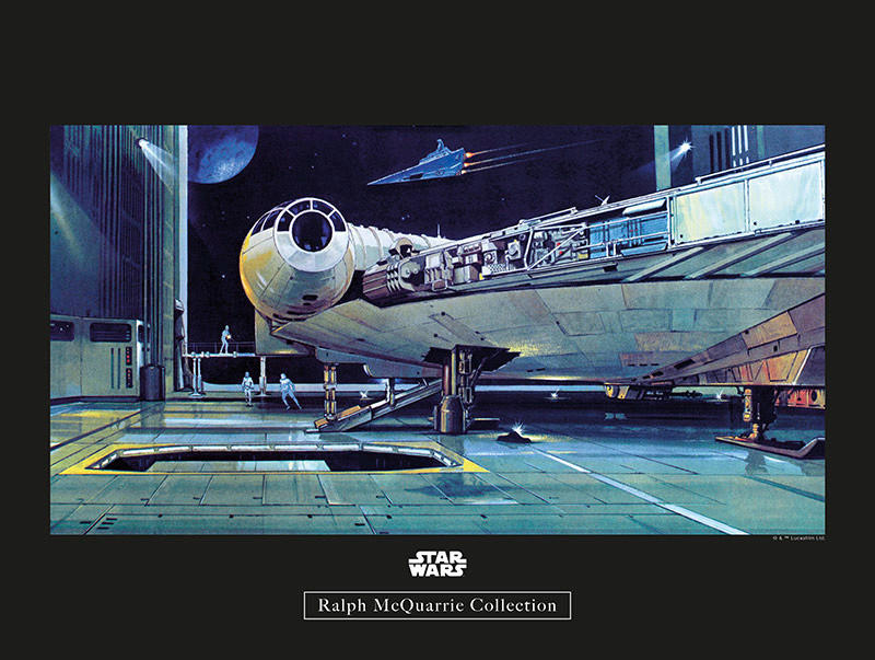 Komar Poster Star Wars Classic RMQ Falcon Hangar Star Wars - Classic B/L: c günstig online kaufen