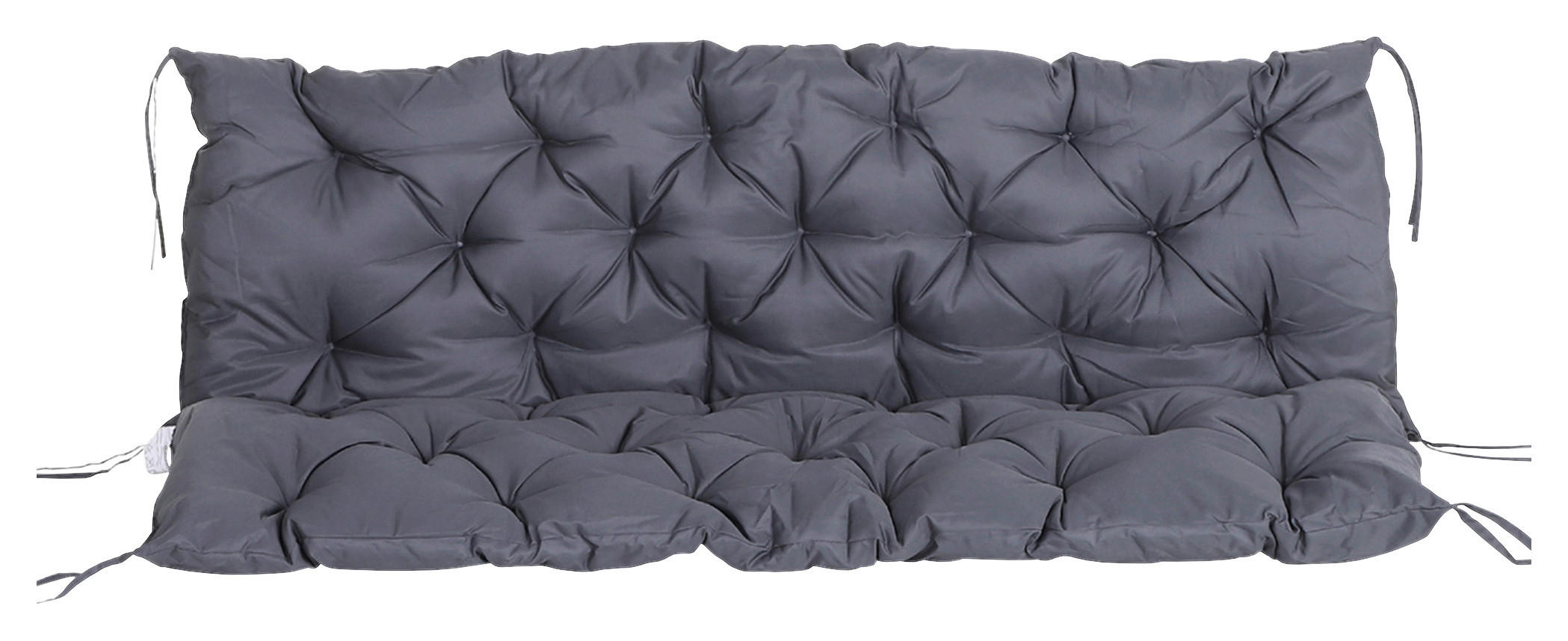 Outsunny Bankauflage dunkelgrau Baumwolle B/H/L: ca. 150x8x98 cm Bankauflage - dunkelgrau (98,00/150,00/8,00cm) - Outsunny