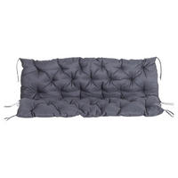 Outsunny Bankauflage dunkelgrau Baumwolle B/H/L: ca. 150x8x98 cm Bankauflage - dunkelgrau (98,00/150,00/8,00cm) - Outsunny