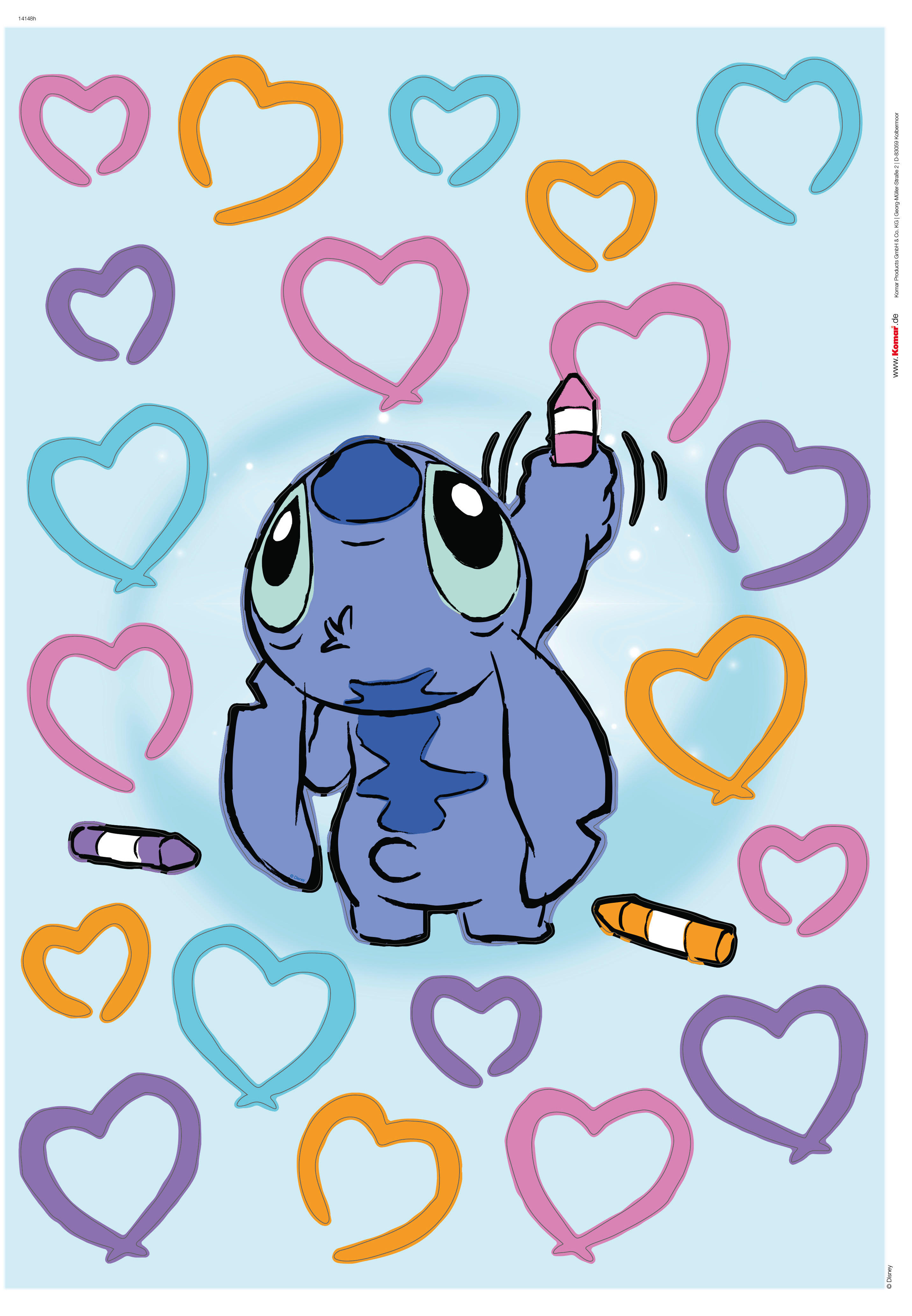 Komar Wandtattoo Stitch Artist  Stitch Artist B/L: ca. 50x70 cm Stitch Artist - (50,00/70,00cm) - Komar