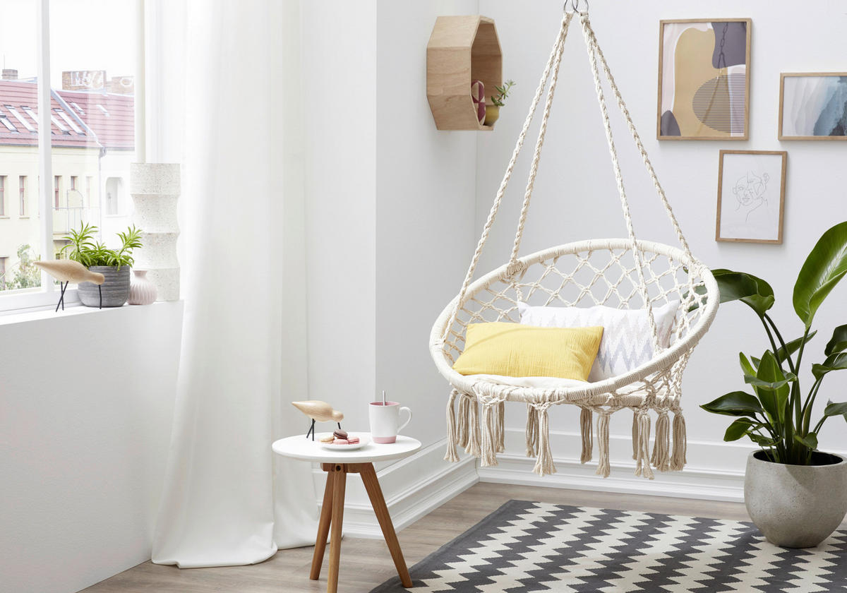 Grasekamp Hängesessel Mora Mora - beige (80,00/80,00/100,00cm) - Grasekamp