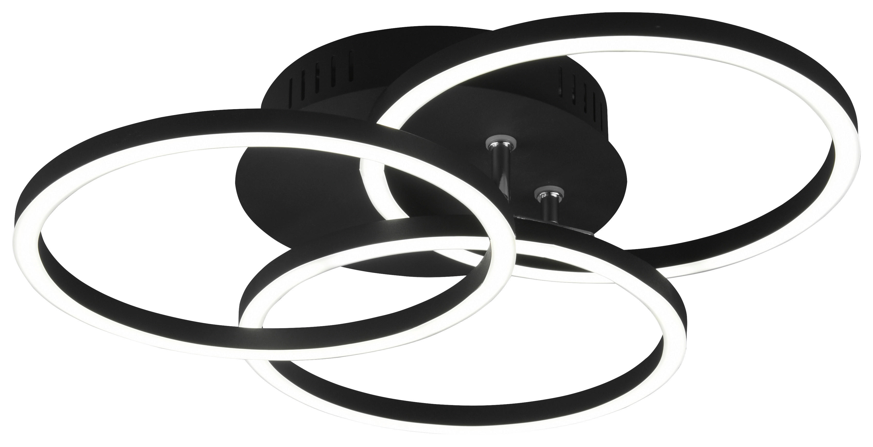 Reality Deckenleuchte R62823132 mattschwarz Metall B/L: ca. 9,5x43,5 cm 3 Brennstellen LED-Deckenleuchte_Circle - mattschwarz (9,50/43,50cm) - Reality