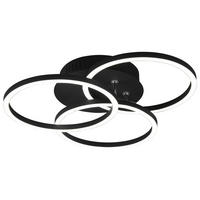 Reality Deckenleuchte R62823132 mattschwarz Metall B/L: ca. 9,5x43,5 cm 3 Brennstellen LED-Deckenleuchte_Circle - mattschwarz (9,50/43,50cm) - Reality