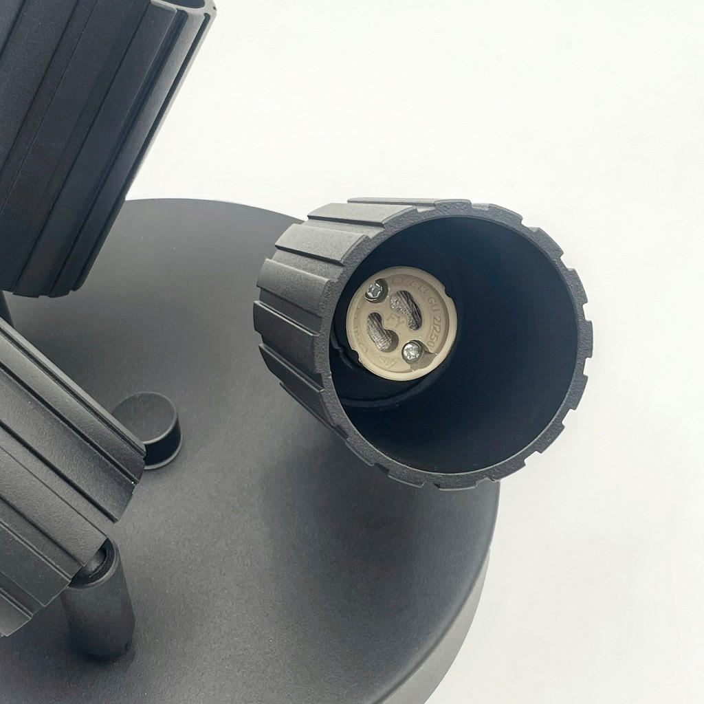 Thumbnail - Lamkur Strahler schwarz Stahl B/H/L: ca. 18x19,5x18 cm 3 Brennstellen