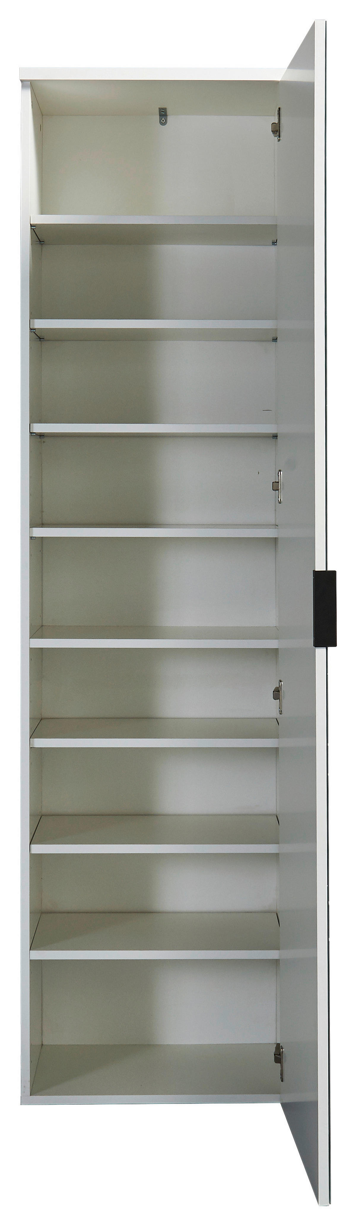 Schuhschrank Lincoln weiß glänzend B/H/T: ca. 50x190x35 cm Lincoln - weiß (50,00/190,00/35,00cm)