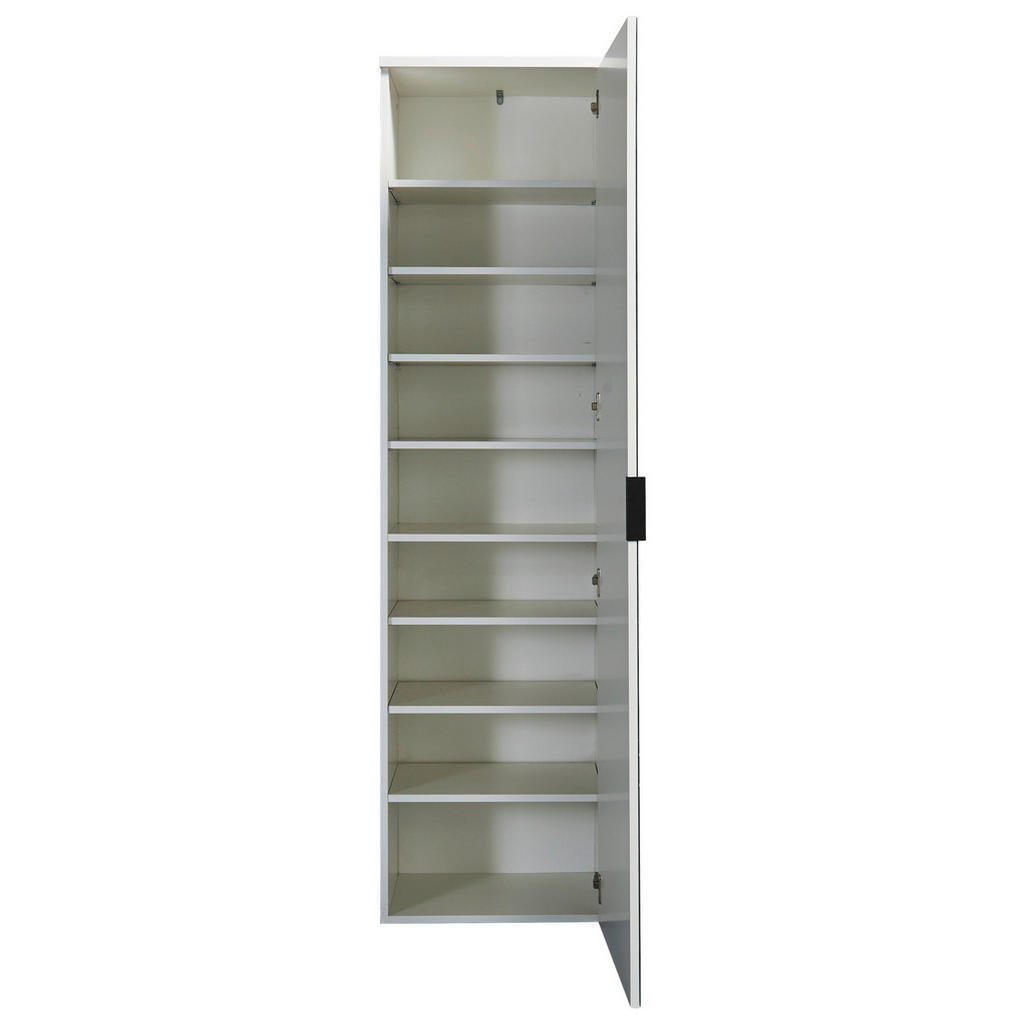 Thumbnail - Schuhschrank Lincoln weiß glänzend B/H/T: ca. 50x190x35 cm