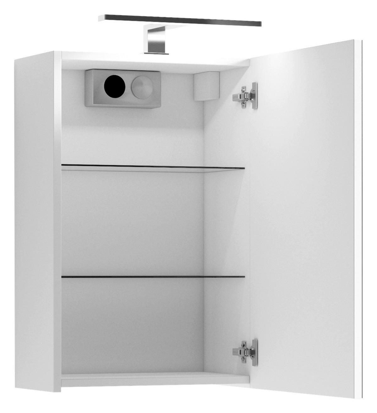 Spiegelschrank SPREE weiß matt B/H/T: ca. 40x60x15 cm SPREE - weiß (40,00/60,00/15,00cm) - byLIVING