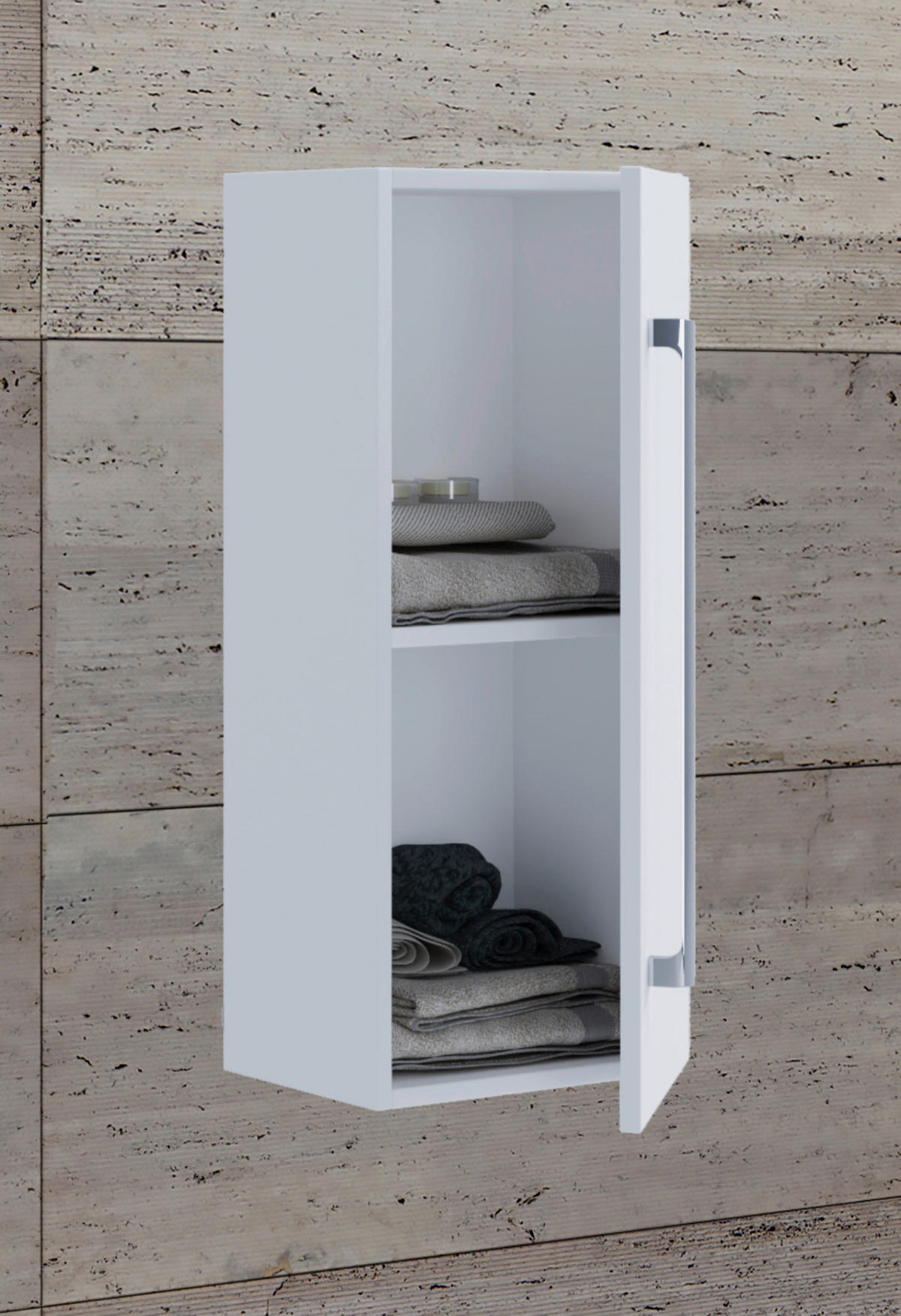 Midischrank Badinos weiß B/H/T: ca. 33x75x22 cm Badinos - weiß (33,00/75,00/22,00cm) - VCM Möbel