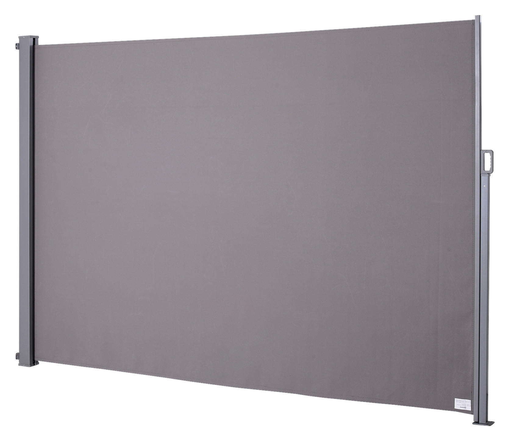Outsunny Seitenmarkise grau Aluminium H/L: ca. 200x300 cm Seitenmarkise - grau (300,00cm)