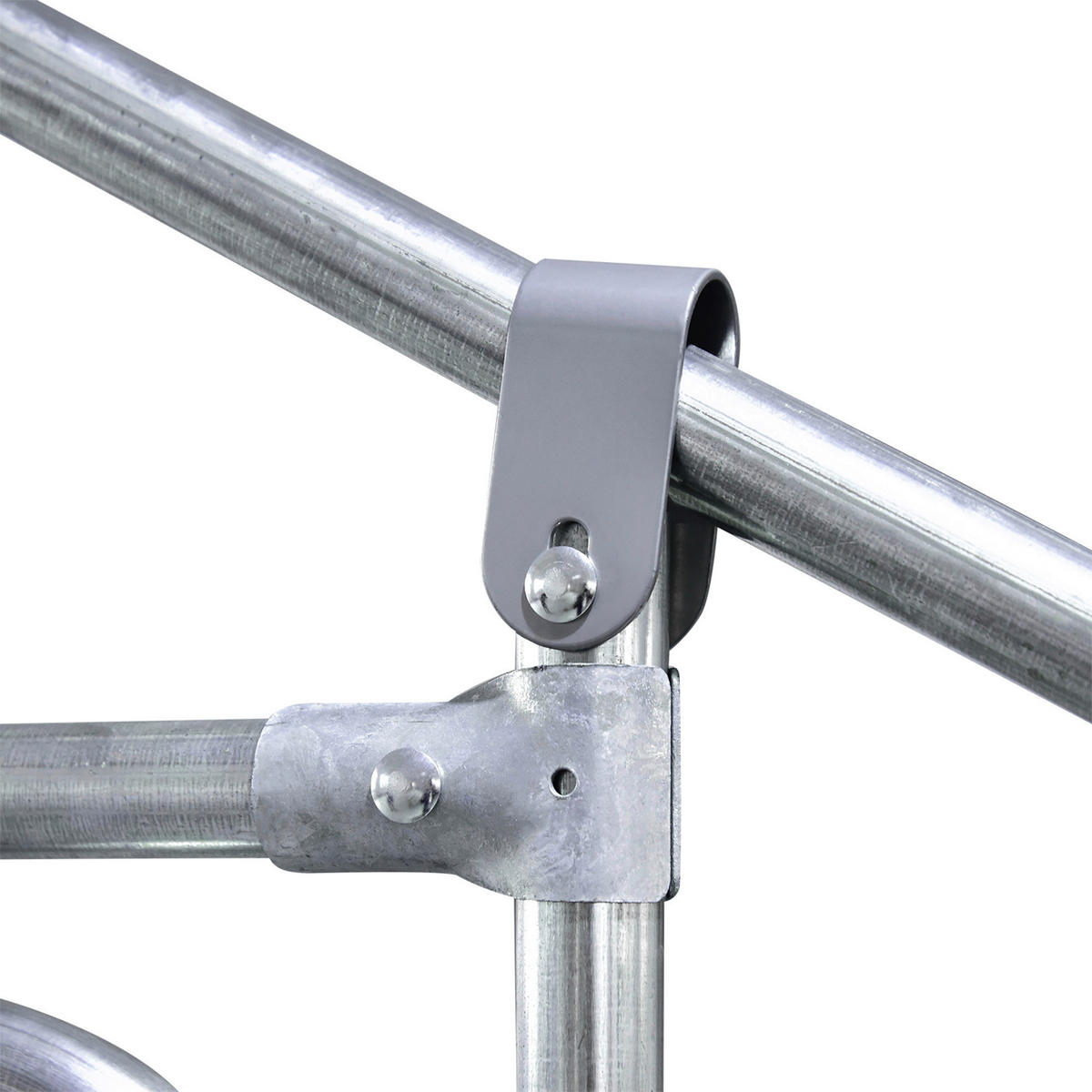 PawHut Stall silber Kunststoff B/H/L: ca. 300x400x195 cm Hühnerstall - silber (195,00/300,00/400,00cm) - PawHut