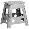Zeller Klapphocker grau B/H/L: ca. 31x39x38,5 cm Klapphocker - grau (38,50/31,00/39,00cm) - Zeller