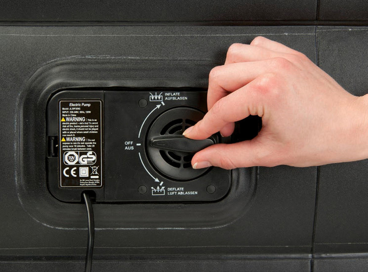 Happy People Luftbett anthrazit B/H/L: ca. 157x47x203 cm Luftbett_aufblasbar - anthrazit/grau (203,00/157,00/47,00cm) - Happy People