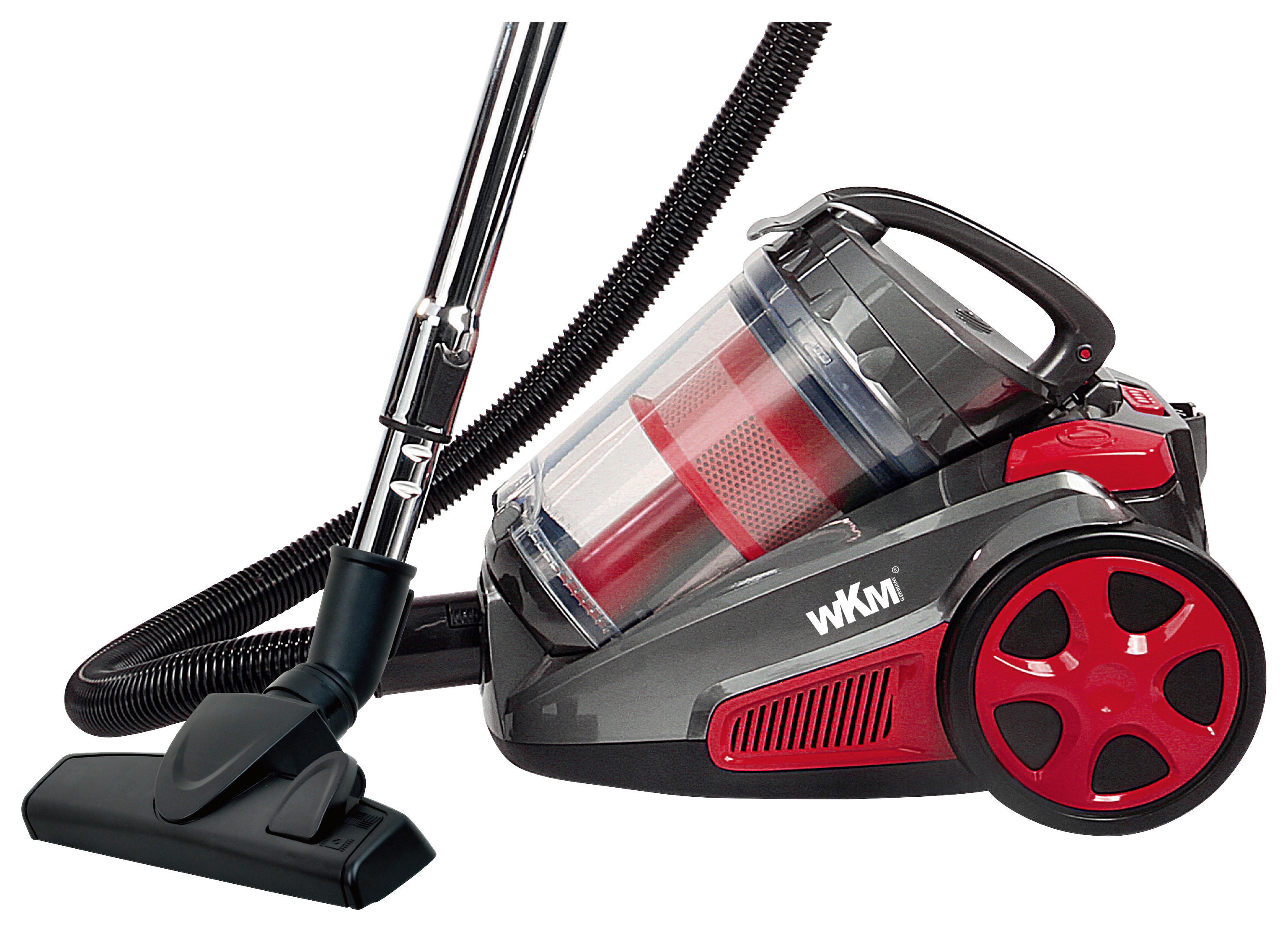 WKM Bodenstaubsauger CVC-850.1R anthrazit rot Kunststoff Metall B/H/T: ca. 41x34x27 cm Poseidon - rot/anthrazit (41,00/34,00/27,00cm) - WKM