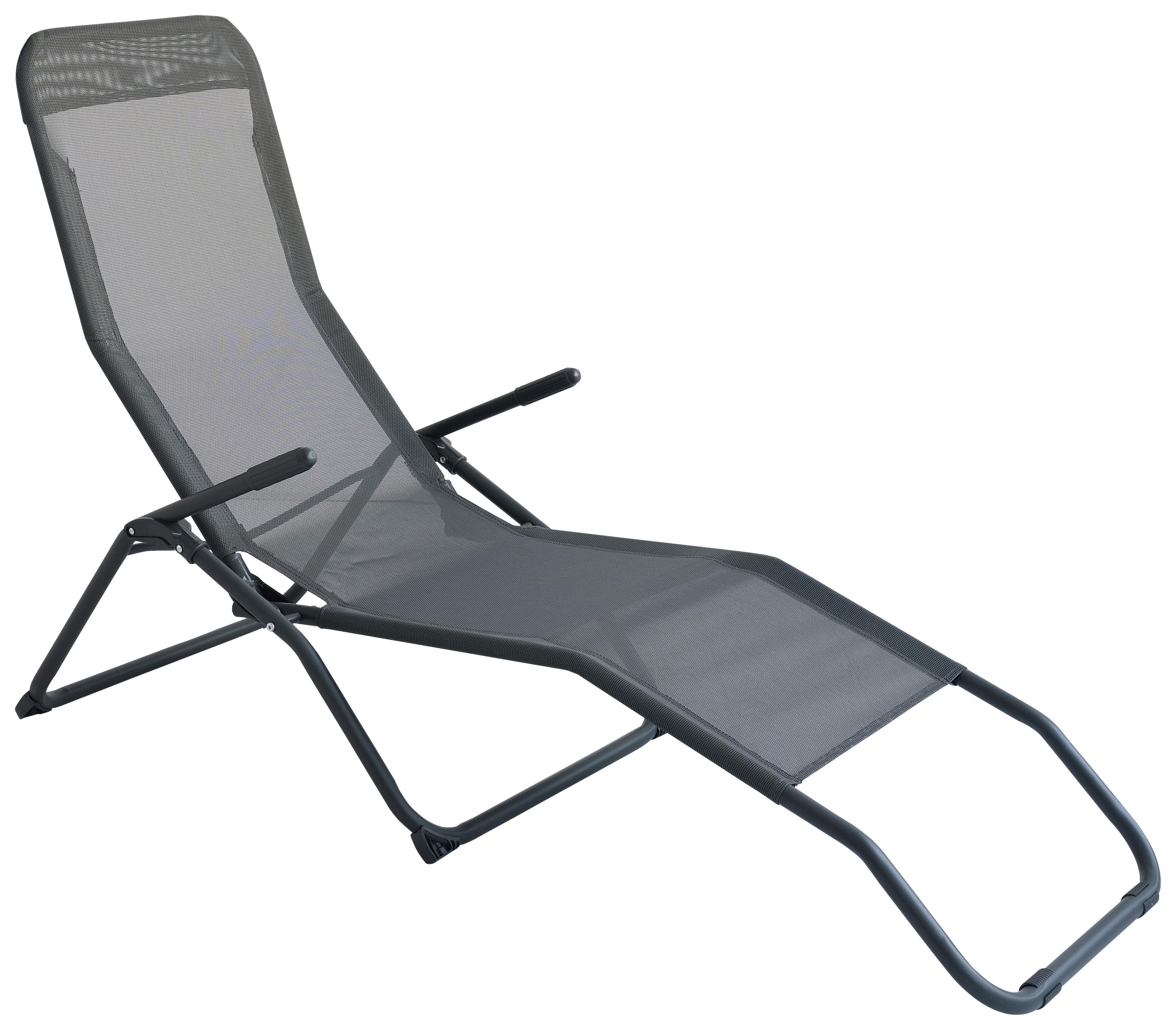 Wellnessliege anthrazit Stahl B/H/L: ca. 59x98x145 cm Wellnessliege - anthrazit (145,00/59,00/98,00cm)