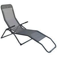 Wellnessliege anthrazit Stahl B/H/L: ca. 59x98x145 cm Wellnessliege - anthrazit (145,00/59,00/98,00cm)
