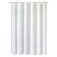 Duschvorhang weiß Kunststoff B/L: ca. 180x200 cm Duschvorhang_Palmblatt_ACUS - weiß (180,00/200,00cm) - Acus