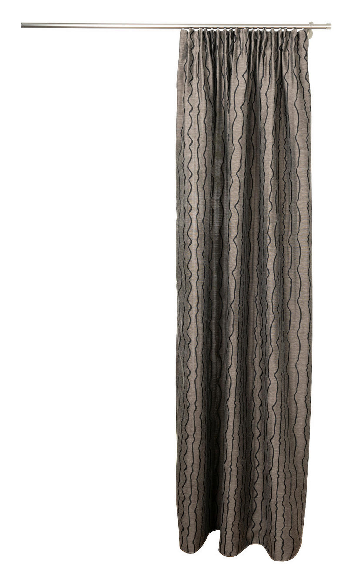 Kombivorhang STREAM taupe B/L: ca. 135x245 cm STREAM - taupe (135,00/245,00cm)