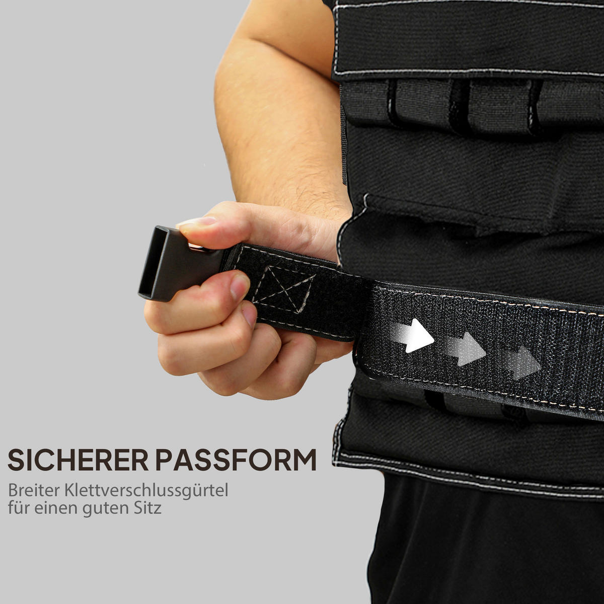 SPORTNOW Gewichtsweste Gewichtsweste - schwarz (50,00/40,00/0,10cm) - SPORTNOW