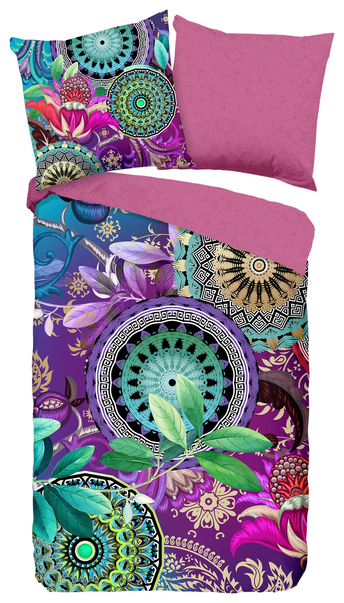 Baumwoll Bettwäsche Axelle Satin Axelle - Multi (135,00/200,00cm) - HIP