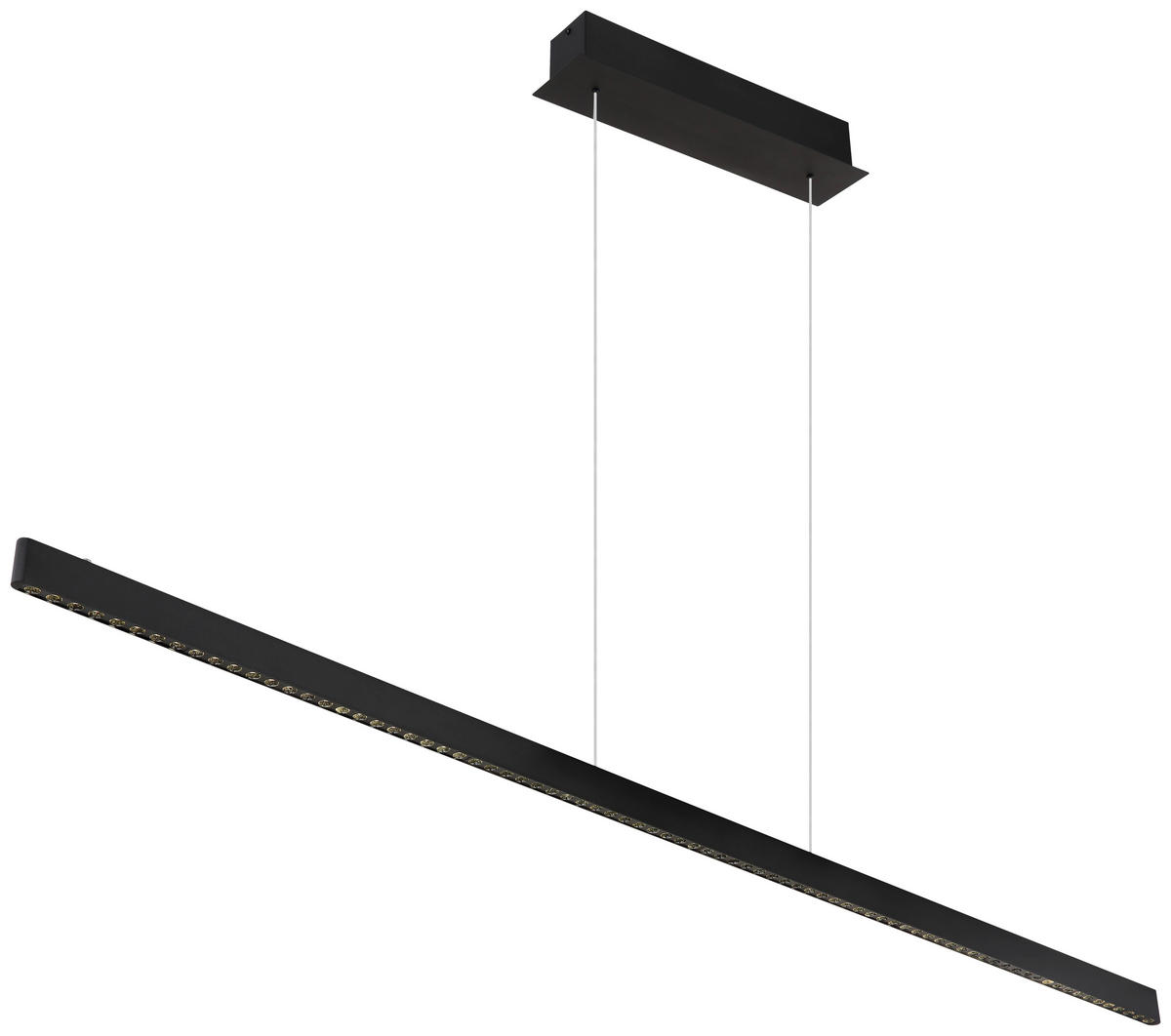 GLOBO Pendelleuchte mattschwarz Metall Aluminium B/H/T: ca. 9x120x150 cm 1.0 Brennstellen 17013H1B - mattschwarz (9,00/120,00/150,00cm) - GLOBO
