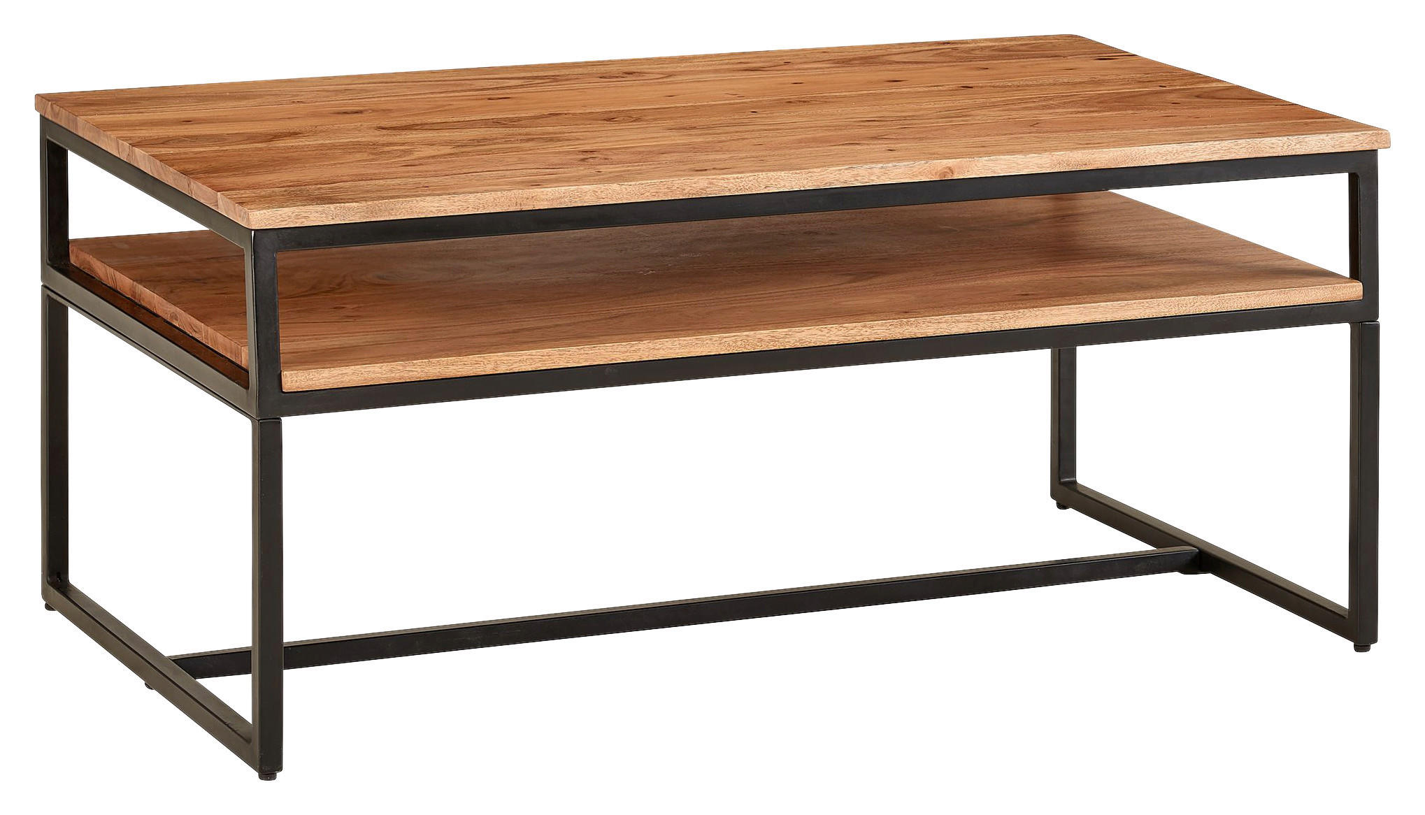 Couchtisch braun B/H/T: ca. 60x45x100 cm Couchtisch - braun (60,00/45,00/100,00cm) - Wohnling