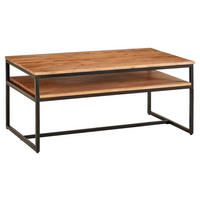 Couchtisch braun B/H/T: ca. 60x45x100 cm Couchtisch - braun (60,00/45,00/100,00cm) - Wohnling