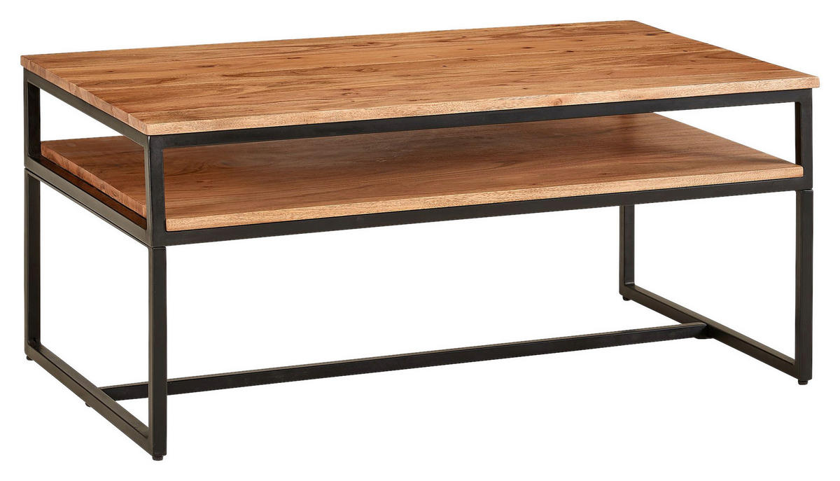 Couchtisch braun B/H/T: ca. 60x45x100 cm Couchtisch - braun (60,00/45,00/100,00cm) - Wohnling