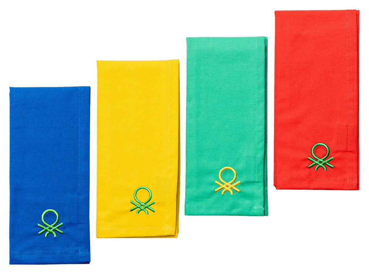 BENETTON Platzmattenset Rainbow multicolor Baumwolle B/L: ca. 30x45 cm Rainbow - multicolor (30,00/45,00cm) - BENETTON