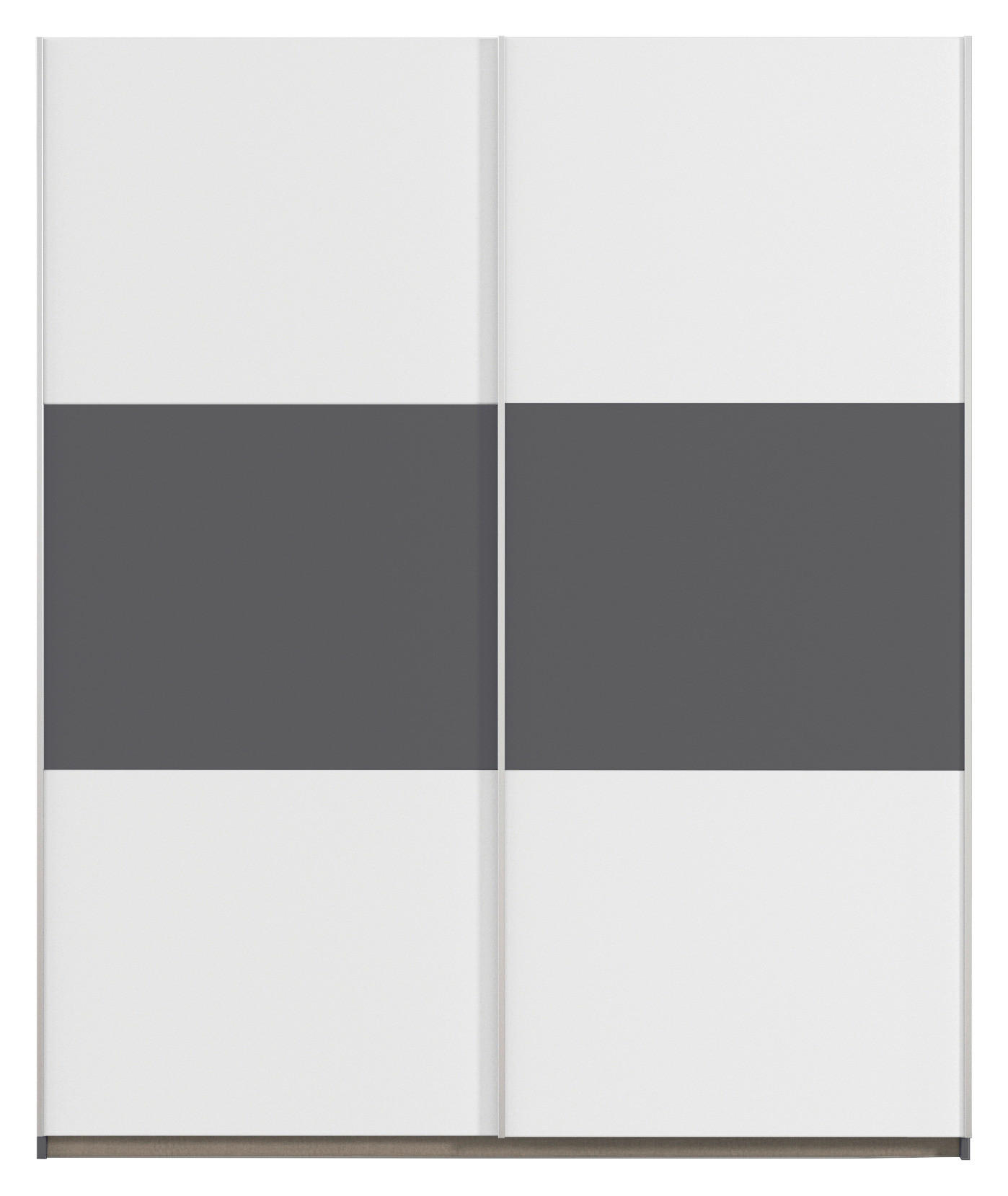 Kleiderschrank Oslo Alpinweiß grau B/H/T: ca. 175x210x59 cm Oslo - Alpinweiß/grau (175,00/210,00/59,00cm)