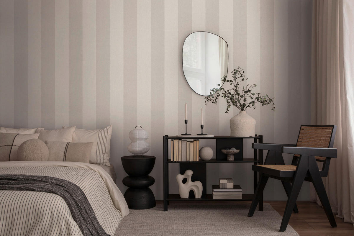 A.S.Creation Vliestapete grau creme B/H/D: ca. 53x1005x9,8 cm Vliestapete - creme/grau (9,80/1005,00cm) - A.S.Creation