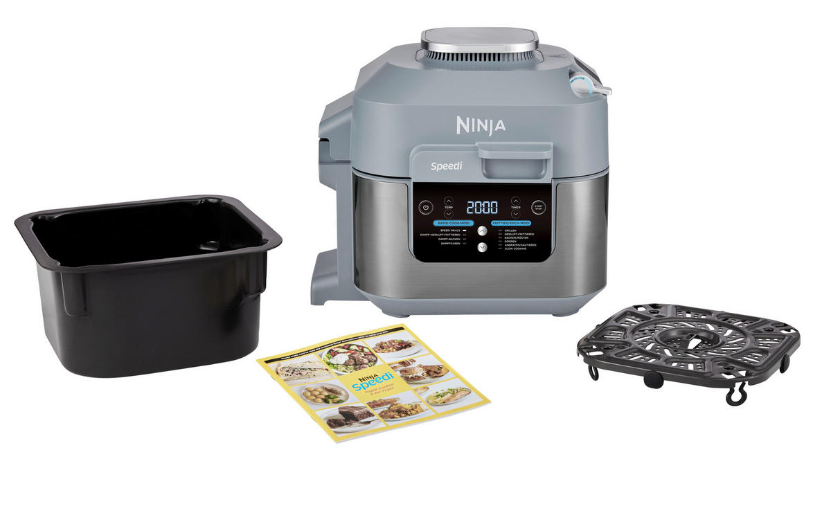 Ninja Heißluftfritteuse Speedi ON400EU - grau (35,00/33,00/31,00cm) - Ninja