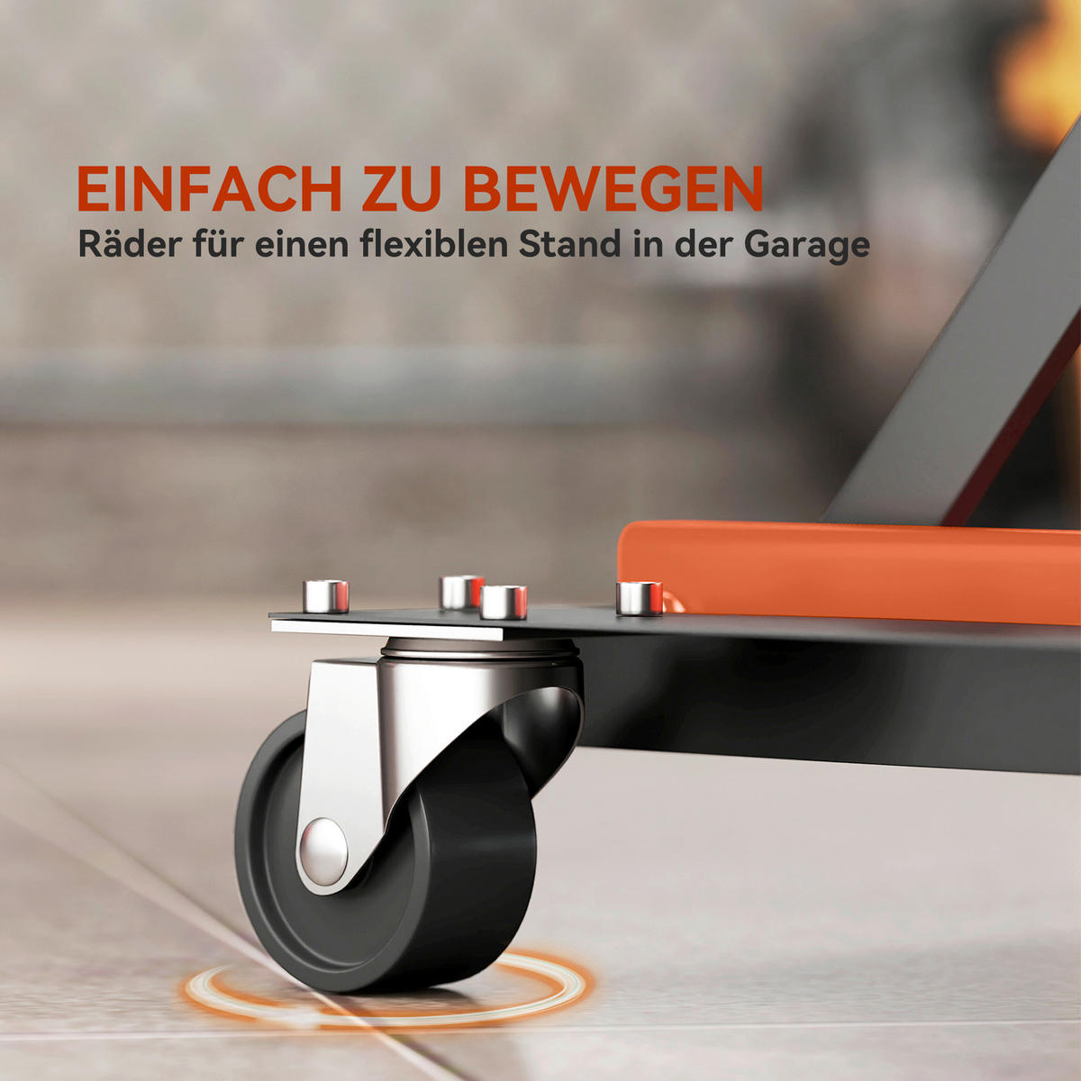 HOMCOM Motorradheber B/H/L: ca. 39,5x13,5x49,5 cm Motorradheber - orange (49,50/39,50/13,50cm) - HOMCOM