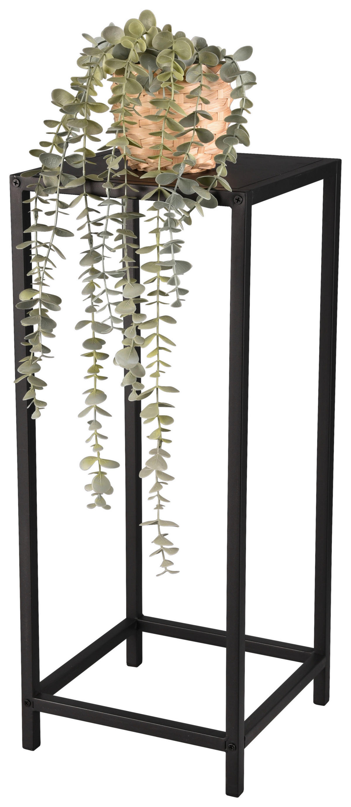 Beistelltisch Vera schwarz lackiert Metall B/H/T: ca. 25x60x25 cm Vera - schwarz (25,00/60,00/25,00cm)