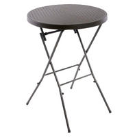 VCM Stehtisch braun Kunststoff H/D: ca. 110x80 cm Stehtisch - braun (80,00/110,00cm) - VCM