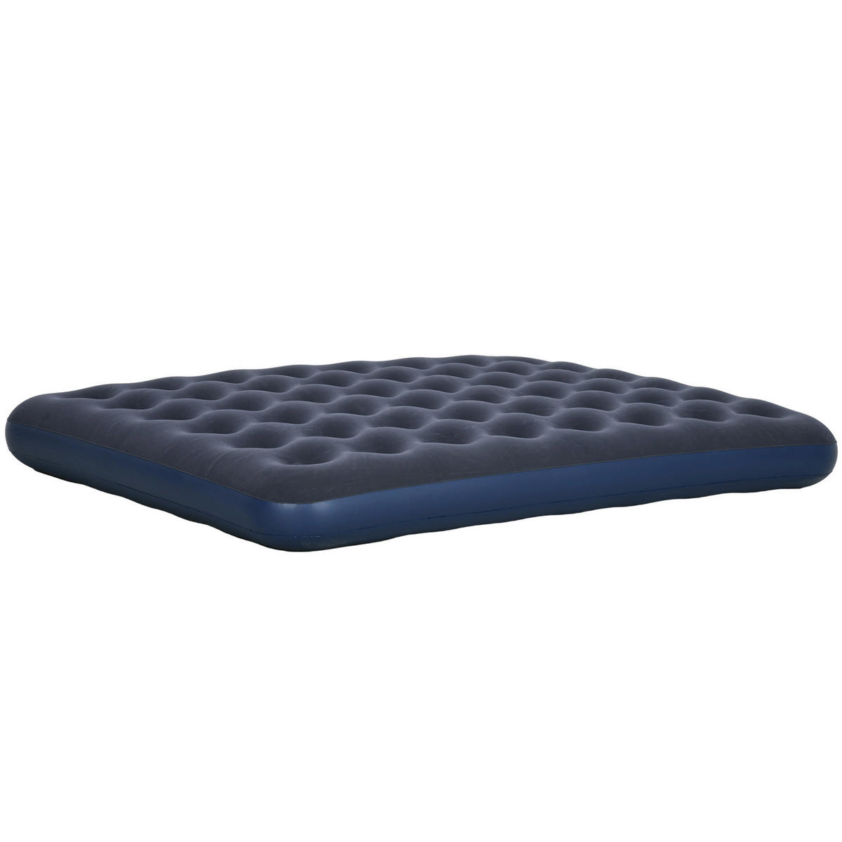 Outsunny Luftmatratze blau Kunststoff B/H/L: ca. 152x22x203 cm Luftmatratze - blau (203,00/152,00/22,00cm) - Outsunny