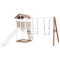 AXI Spielturm Beach Tower braun B/H/L: ca. 357x242x349 cm Beach Tower - braun/weiß (349,00/357,00/242,00cm) - AXI