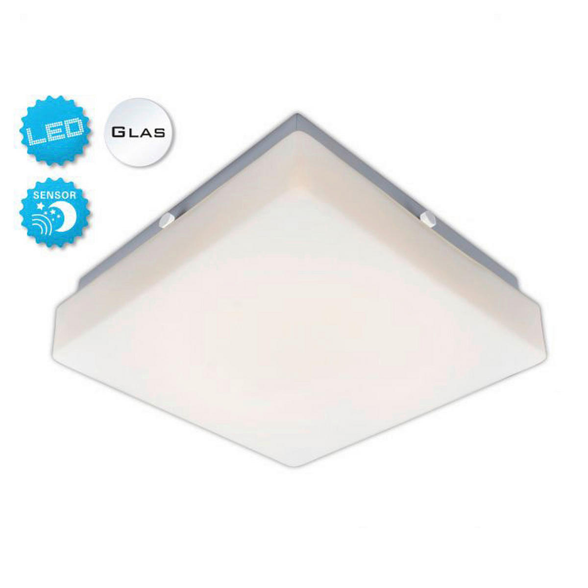 Näve Leuchten LED Deckenleuchte NV1211726 weiß Glas H/D: ca. 8x25 cm null 1 Brennstellen Trondheim - weiß (25,00/8,00cm) - Näve Leuchten
