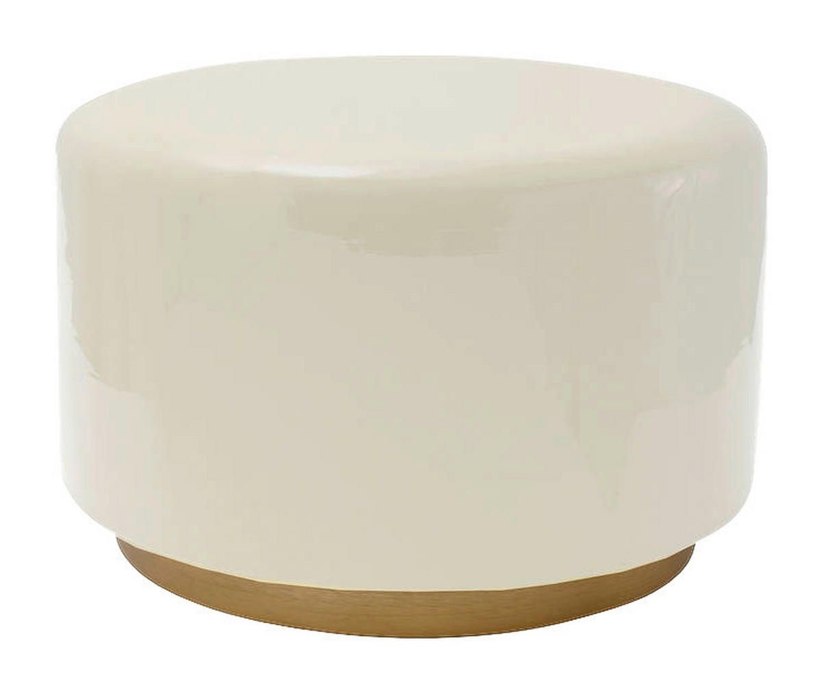 360 Living Hocker Artisse 251 elfenbein gold Metall H/D: ca. 43x51,5 cm Artisse 251 - gold/elfenbein (51,50/43,00cm) - 360 Living