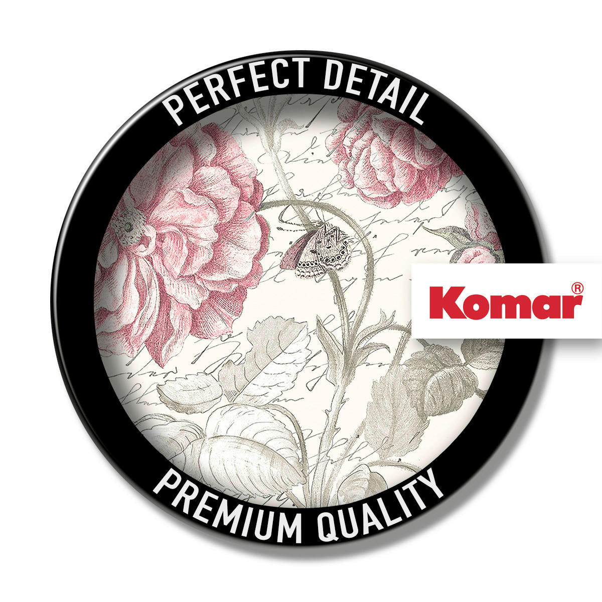 Komar Poster Poème Rose Rosen B/L: ca. 40x50 cm Poème Rose - (40,00/50,00cm) - Komar
