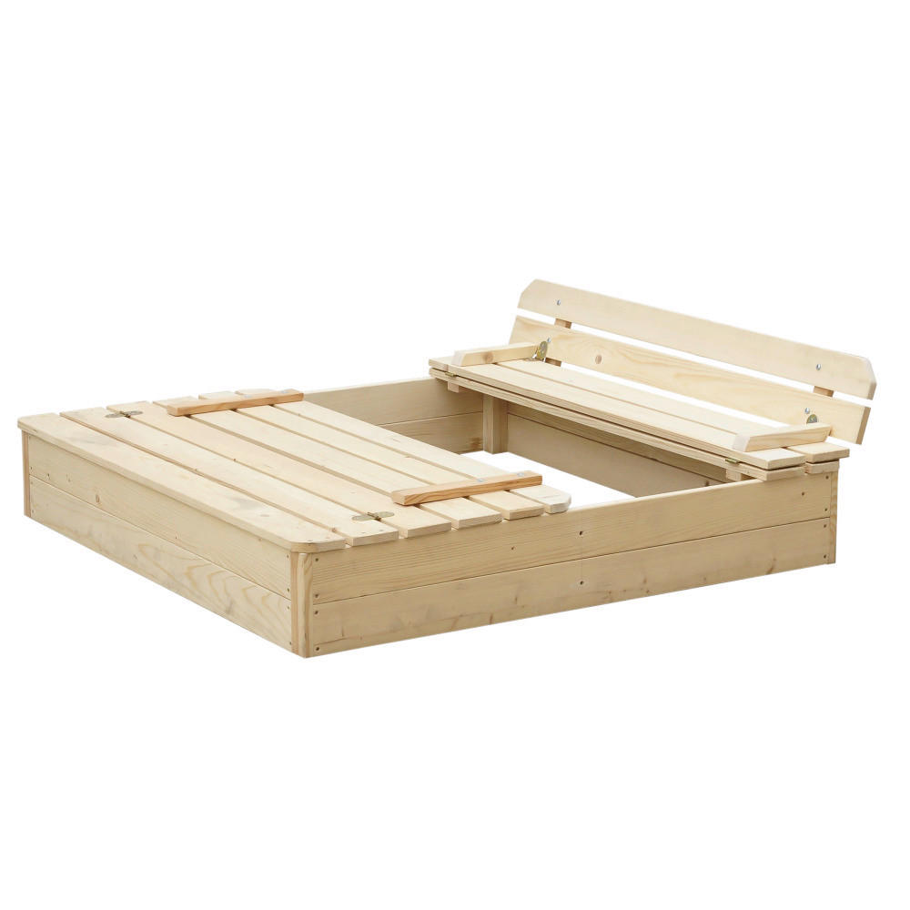 Timbela Sandkasten M062 natur B/H/L: ca. 118x20x122 cm M062 - natur (122,00/118,00/20,00cm) - Timbela