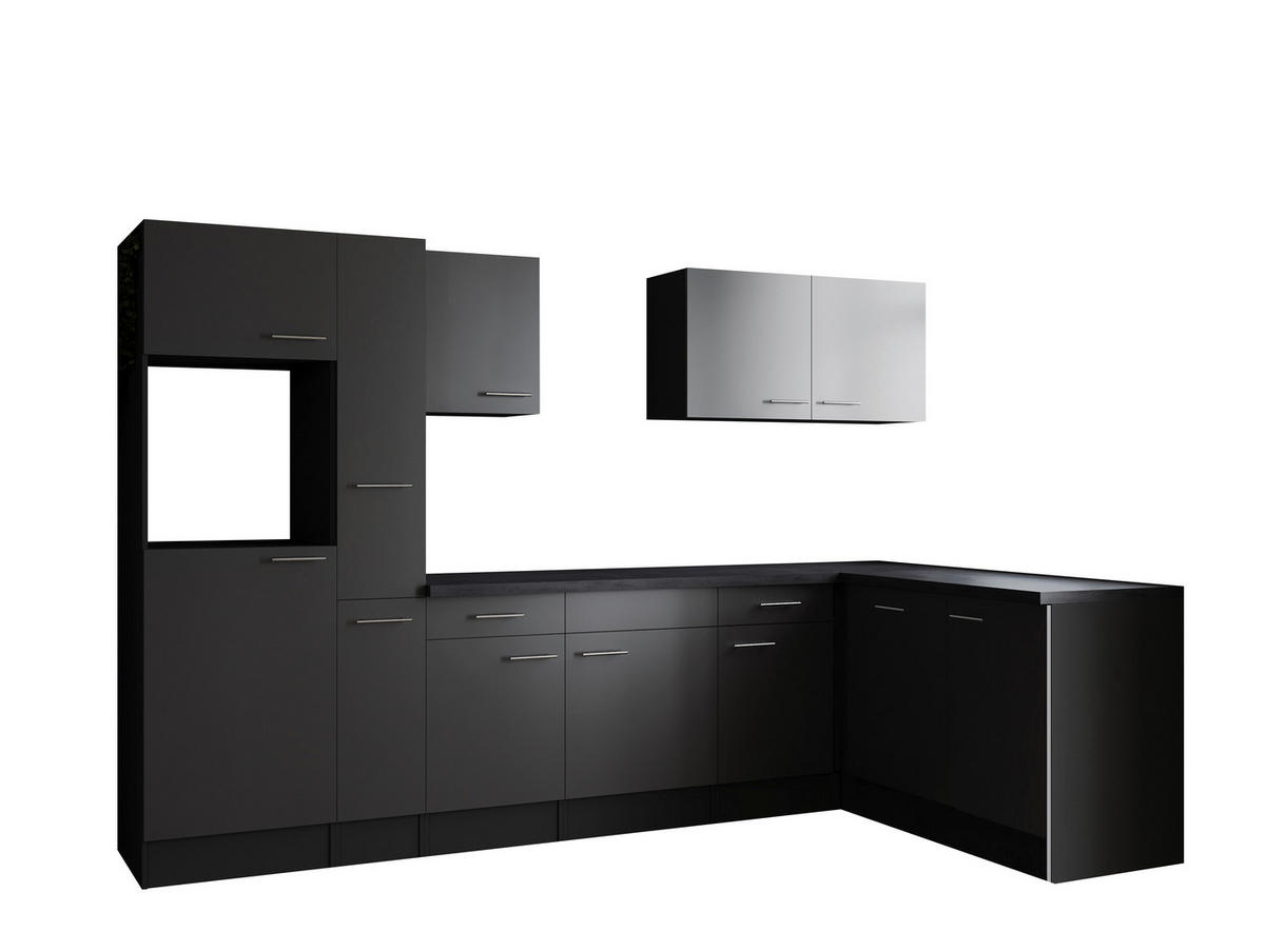 Winkelküche Oliver B/H/T: ca. 310x205x172 cm Oliver - granit/grau (310,00/205,00/172,00cm) - Respekta