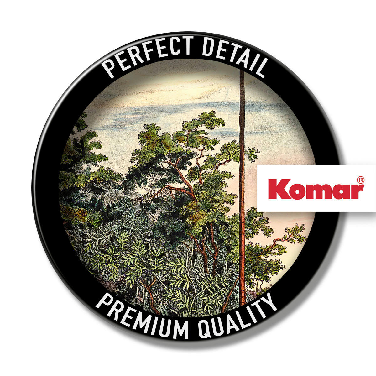 Komar Fototapete Vintage Landscape D: ca. 125 cm Vintage Landscape - (125,00cm) - Komar