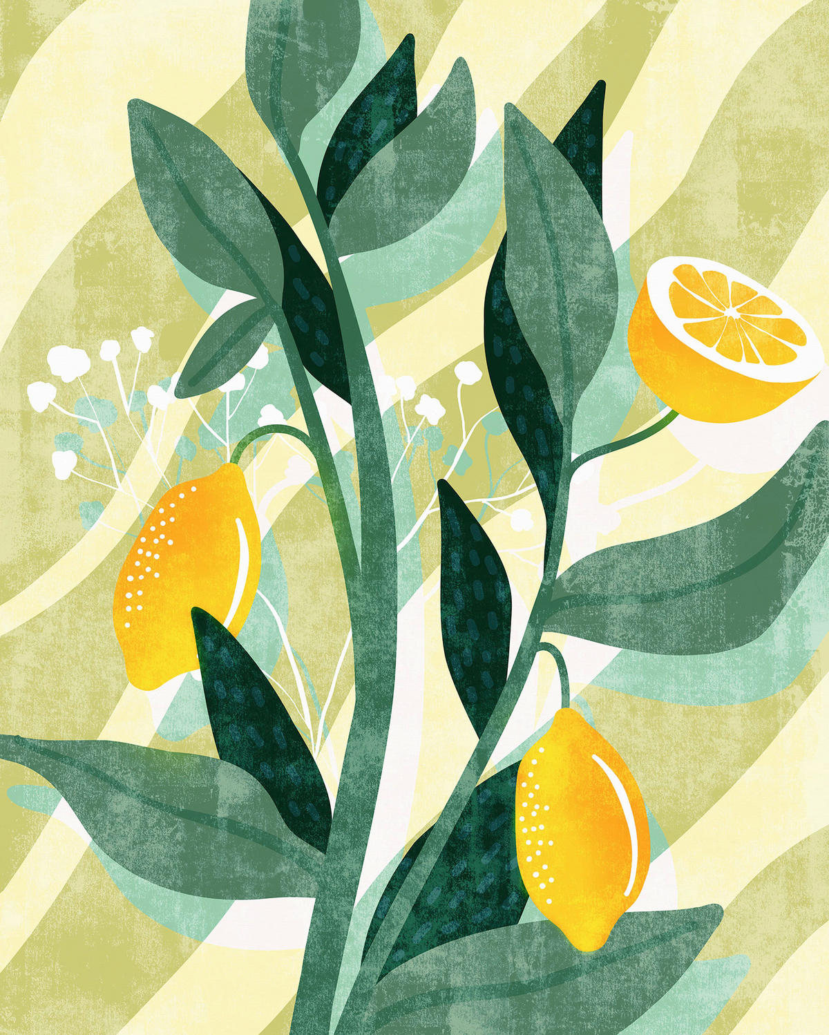 Komar Fototapete Lemon Fresh B/L: ca. 200x250 cm Lemon Fresh - (200,00/250,00cm) - Komar