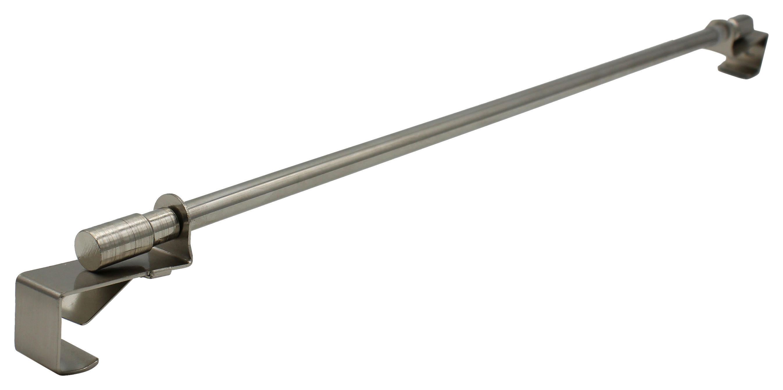 Vitragenstange clip clip - Edelstahloptik - ondeco