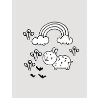 Komar Poster Scribble Bunny Scribble Bunny - (30,00/40,00cm) - Komar