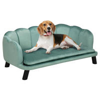 PawHut Hunde-Zubehör grün Polypropylen B/H/L: ca. 60,5x98,5x35,5 cm Hundesofa - grün (35,50/60,50/98,50cm) - PawHut