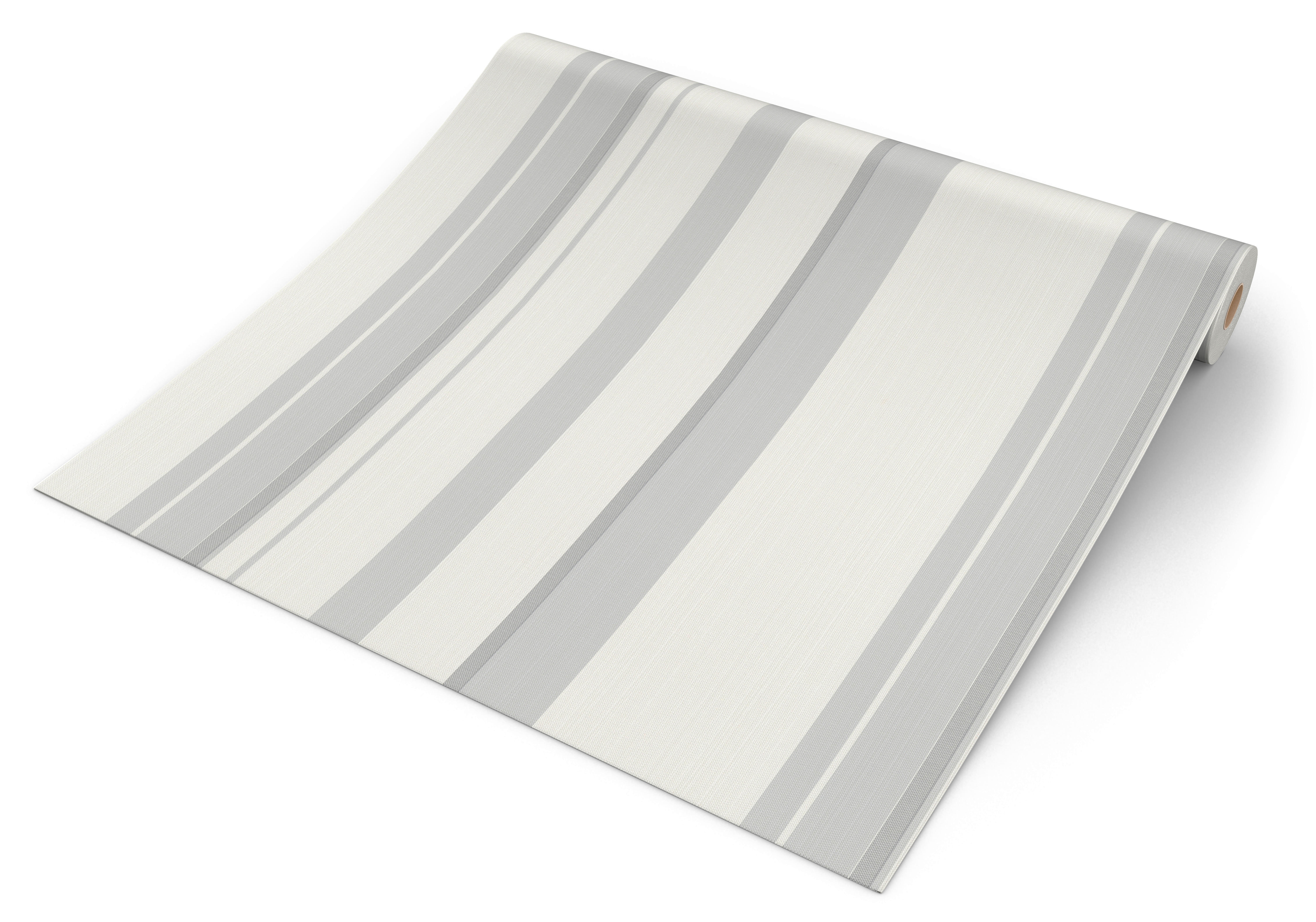 Papiertapete Streifen altweiß grau B/L: ca. 53x1005 cm Papiertapete_218213 - altweiß/grau (53,00/1005,00cm)