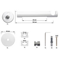 Träger smart smart - weiß (13,50cm) - ondeco