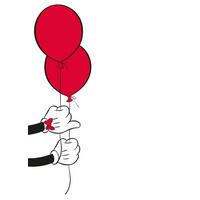 Komar Poster Mickey Mouse Balloon Disney B/L: ca. 50x70 cm Mickey Mouse Balloon - (50,00/70,00cm) - Komar